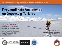 3er Seminario de Seguridad en Montaña y Escalada: Prevención de Accidentes en Deportes y Turismo CSME
