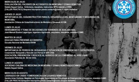 CICLO DE CHARLAS / TALLERES PREVENCIÓN y SEGURIDAD EN MONTAÑA (CSME)